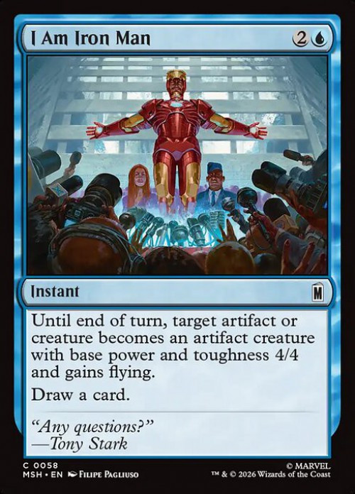 MtG Marvel Super Heroes Common I Am Iron Man #58、ToyWiz、kayou