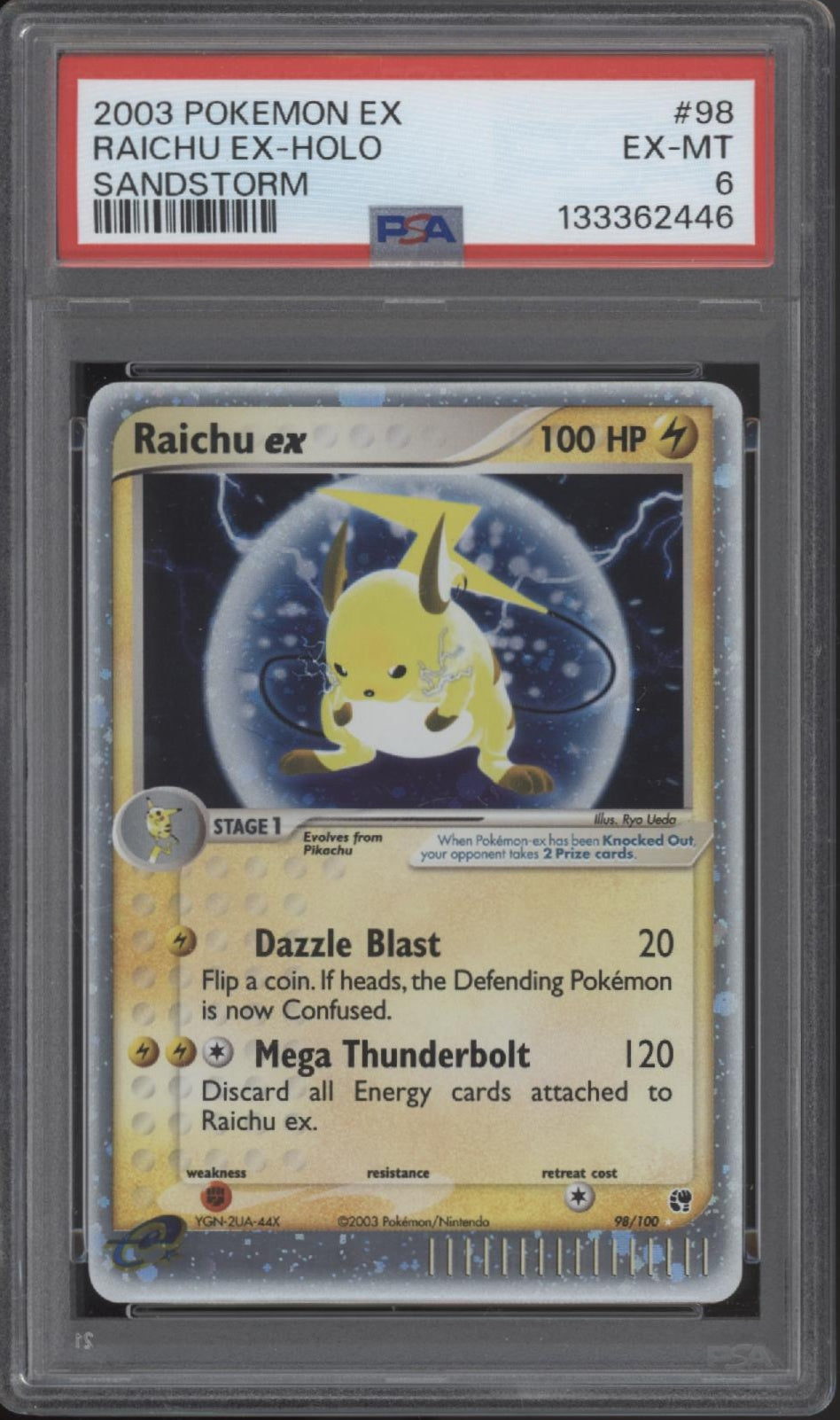 Raichu ex Pokemon Sandstorm Holo #98 PSA 6、Collector Store LLC Gaming、kayou