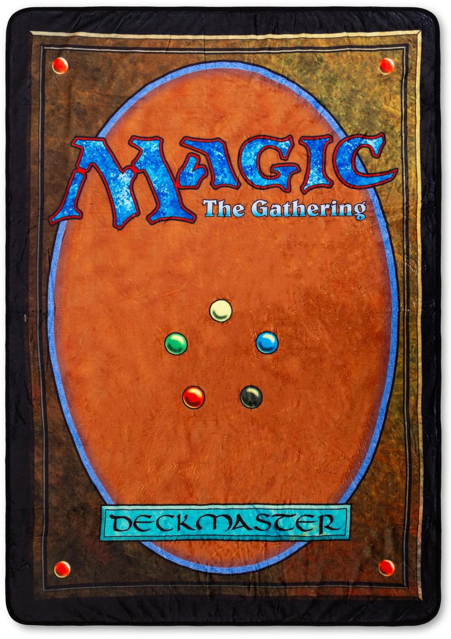 MtG Deckmaster 45-Inch x 63-Inch Fleece Throw Blanket、ToyWiz、kayou