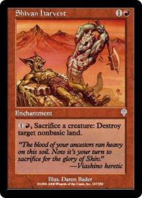 MtG Invasion Uncommon Shivan Harvest #167、ToyWiz、kayou