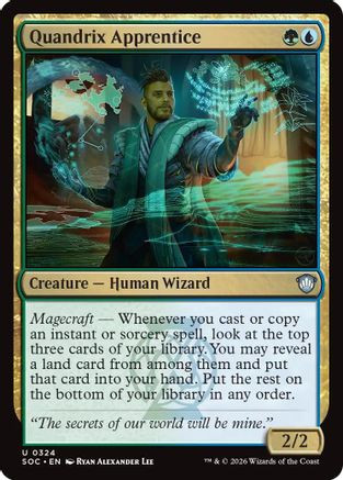 Quandrix Apprentice (SOC-324) - Commander: Secrets of Strixhaven、Wizards of the Coast、kayou