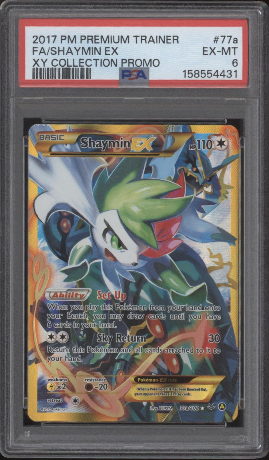 Shaymin ex Pokemon XY Collection Promo Full Art #77a PSA 6、Collector Store LLC Gaming、kayou