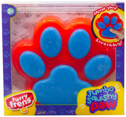 Furry Frens Jumbo Squishy Paw Orange & Blue Squeeze Toy、ToyWiz、kayou