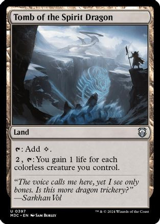Tomb of the Spirit Dragon (Ripple Foil) (M3C-397) - Modern Horizons 3 Commander Foil、Wizards of the Coast、kayou