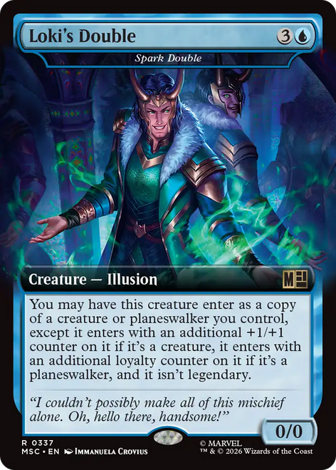 Spark Double Loki's Double (Extended Art) | Marvel Super Heroes Commander、Magic: The Gathering、kayou