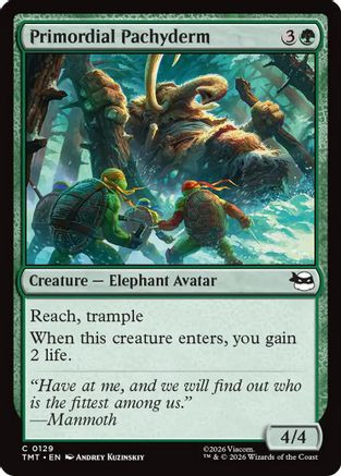 Primordial Pachyderm (TMT-129) - Teenage Mutant Ninja Turtles、Wizards of the Coast、kayou