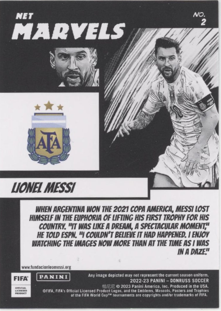 Lionel Messi 2022-23 Panini Donruss Net Marvels #2、Collector Store LLC、kayou