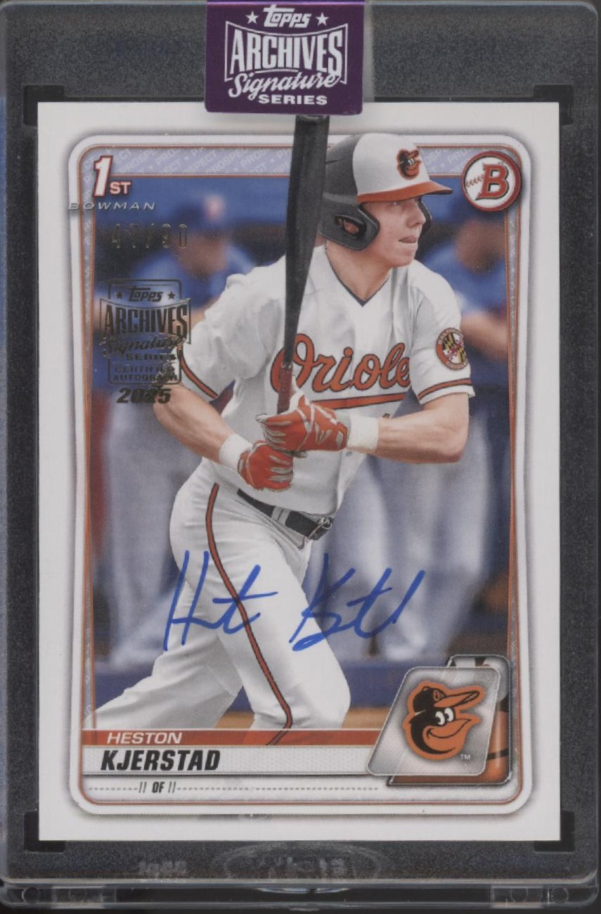 Heston Kjerstad 2025 Topps Archives Signature Series Auto 47/90 #BD-122、Collector Store LLC、kayou