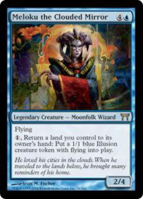 MtG Champions of Kamigawa Rare Meloku the Clouded Mirror #74 Lightly Played、ToyWiz、kayou