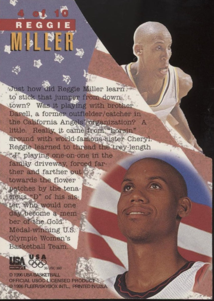 Reggie Miller 1996 Fleer Special Issue Die-Cut #4、Collector Store LLC、kayou
