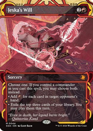 Jeska's Will (SOA-044) - Secrets of Strixhaven: Mystical Archive Foil、Wizards of the Coast、kayou