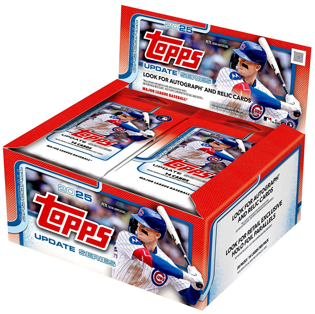 MLB Topps Trading Cards 2025 Update Series Baseball Trading Card RETAIL Box 20 Packs、ToyWiz、kayou