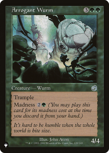 Arrogant Wurm (LIST-120/143) - The List、Wizards of the Coast、kayou