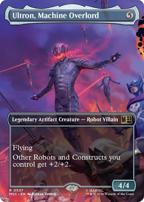 Ultron, Machine Overlord (Borderless Scene) | Marvel Super Heroes Commander、Magic: The Gathering、kayou