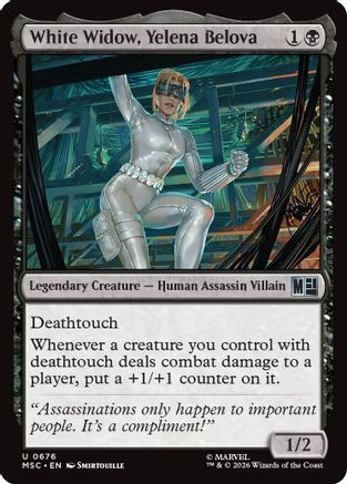 White Widow, Yelena Belova (MSC-676) - Commander: Marvel Super Heroes、Wizards of the Coast、kayou