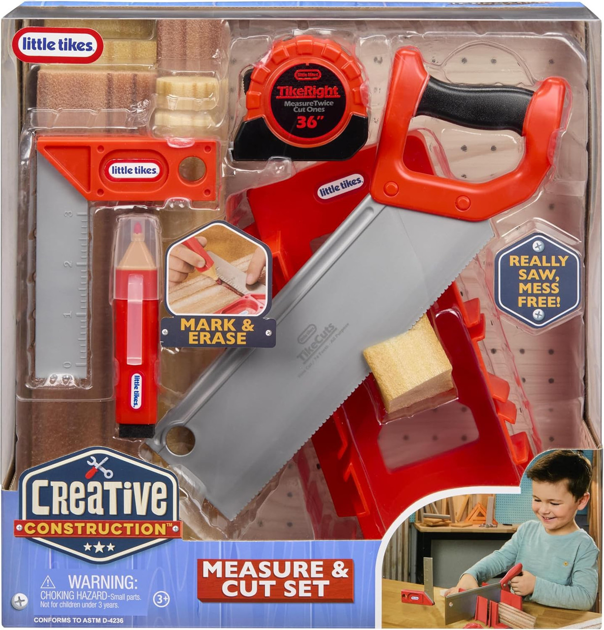 Little Tikes Creative Construction Measure & Cut Set、ToyWiz、kayou