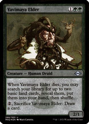 Yavimaya Elder (Foil Etched) (MH2-288) - Modern Horizons 2 Foil、Wizards of the Coast、kayou