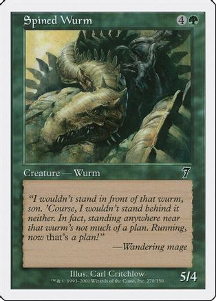 Spined Wurm (7ED-270) - 7th Edition Foil、Wizards of the Coast、kayou