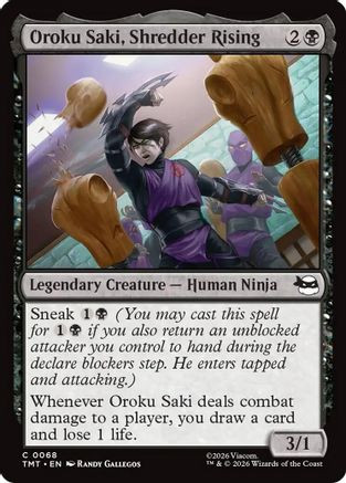 Oroku Saki, Shredder Rising (TMT-068) - Teenage Mutant Ninja Turtles Foil、Wizards of the Coast、kayou