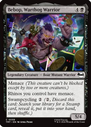 Bebop, Warthog Warrior (TMT-059) - Teenage Mutant Ninja Turtles、Wizards of the Coast、kayou
