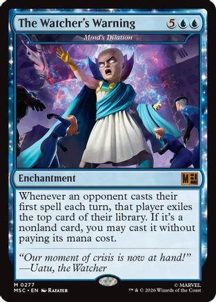 The Watcher's Warning - Mind's Dilation (MSC-277) - Commander: Marvel Super Heroes、Wizards of the Coast、kayou