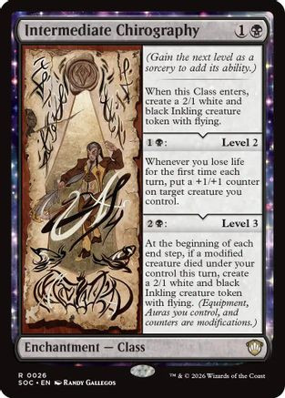 Intermediate Chirography (SOC-026) - Commander: Secrets of Strixhaven、Wizards of the Coast、kayou