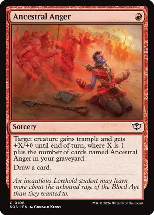 Ancestral Anger (SOS-106) - Secrets of Strixhaven、Wizards of the Coast、kayou
