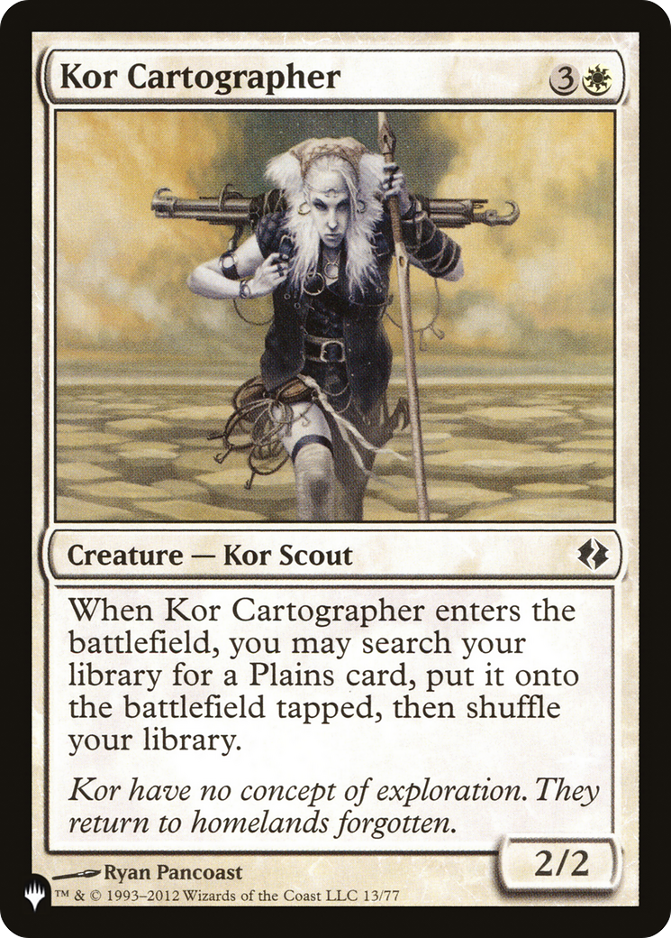 Kor Cartographer (LIST-13/77) - The List、Wizards of the Coast、kayou