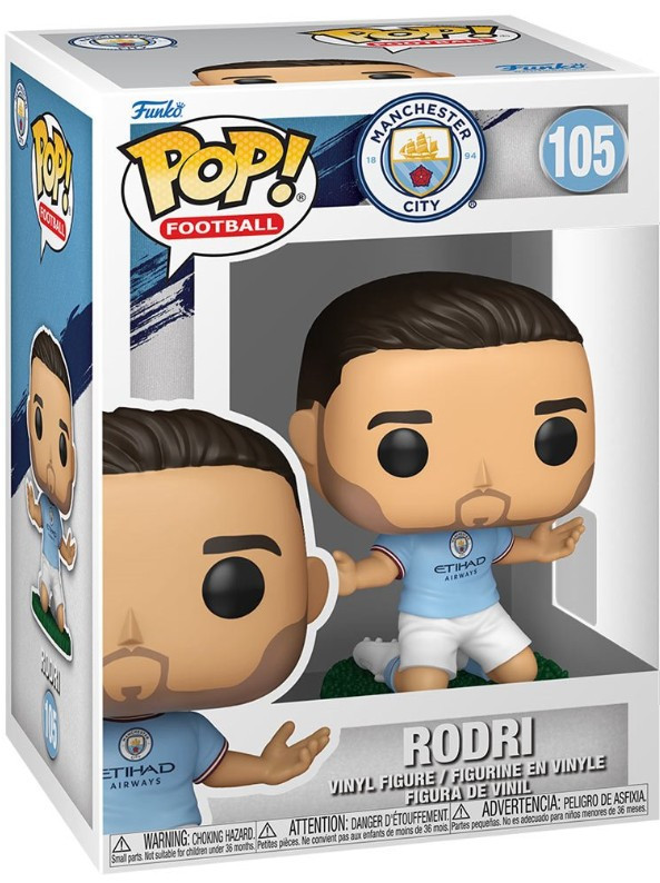 Funko Premier League Manchester City POP! Football Rodri Vinyl Figure #105 (Pre-Order ships November)、ToyWiz、kayou