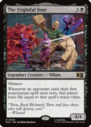 The Frightful Four (MSC-044) - Commander: Marvel Super Heroes、Wizards of the Coast、kayou