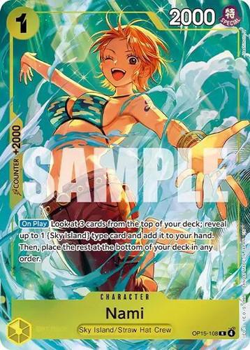 Nami (Premium Card Collection -Best Selection Vol. 6-) (OP15-108) One Piece Promotion Cards Foil、GameNerdz、kayou