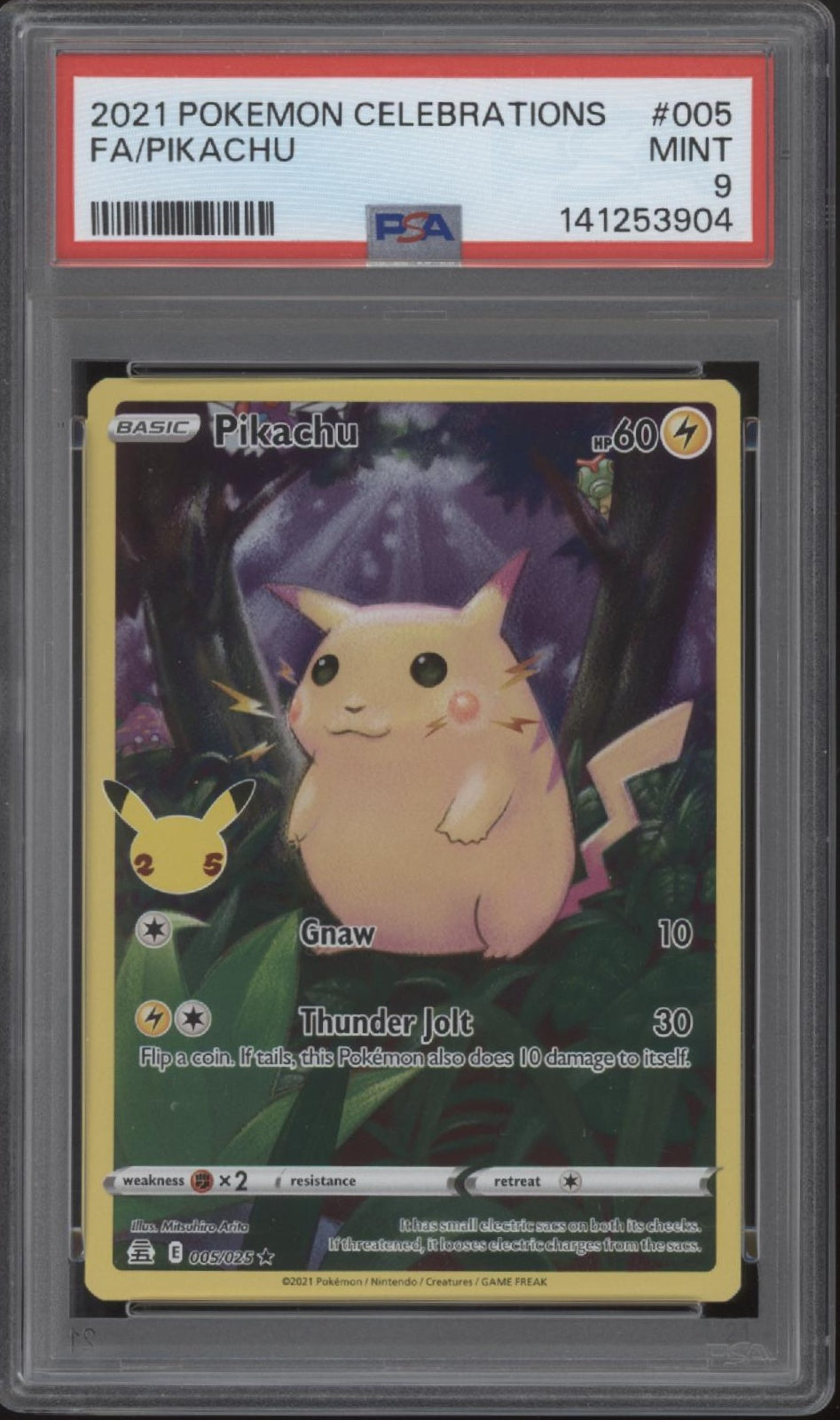 Pikachu Pokemon Celebrations Full Art #005 PSA 9 #2、Collector Store LLC Gaming、kayou