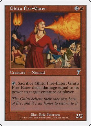 Ghitu Fire-Eater (7ED-184) - 7th Edition、Wizards of the Coast、kayou