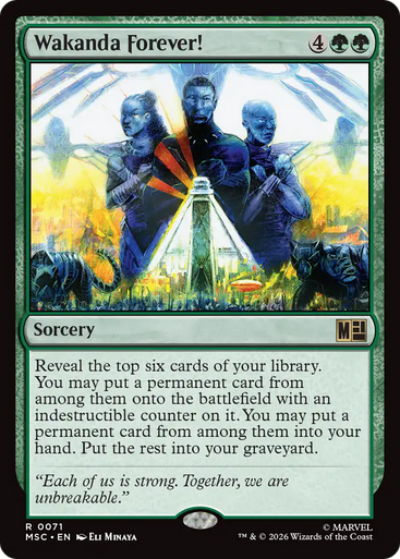 Wakanda Forever! (Surge Foil) | Marvel Super Heroes Commander、Magic: The Gathering、kayou