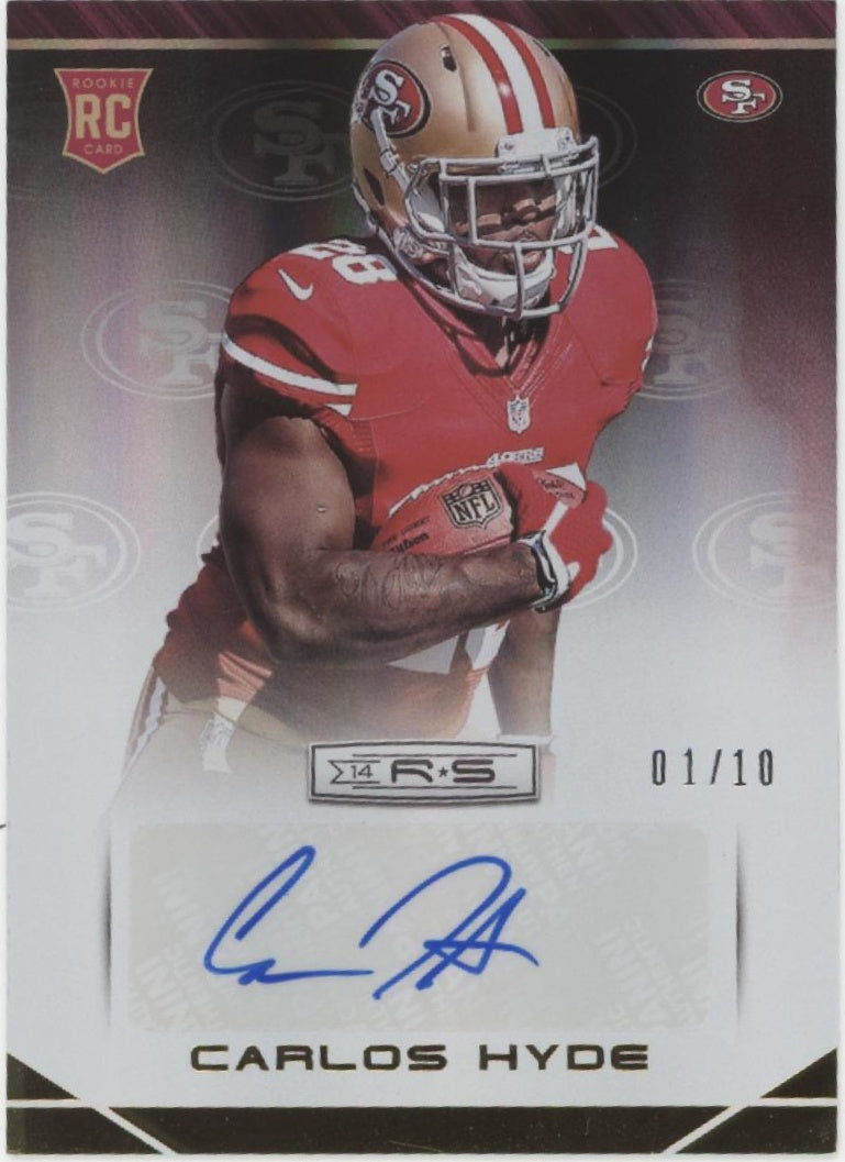 Carlos Hyde 2014 Panini Rookies & Stars RC Auto 01/10 #118、Collector Store LLC、kayou