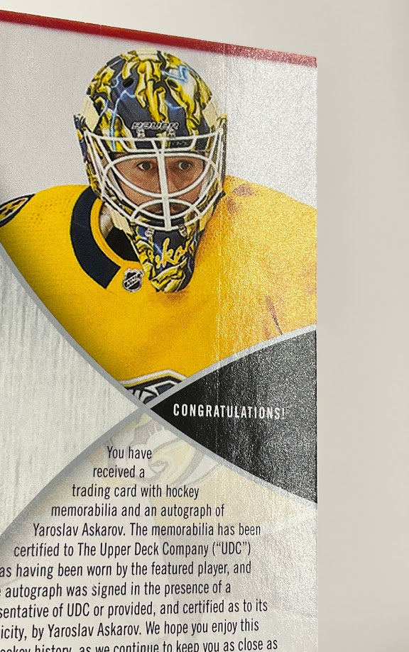 Yaroslav Askarov 2023-24 Upper Deck Premier Swatch RC Auto 24/25 #PRA-YA、Collector Store LLC、kayou