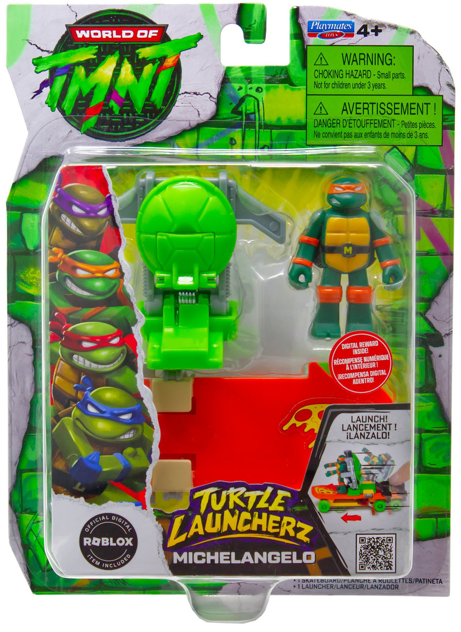 Teenage Mutant Ninja Turtles World of TMNT Turtle Launcherz Michelangelo Vehicle & Figure Launcher、ToyWiz、kayou