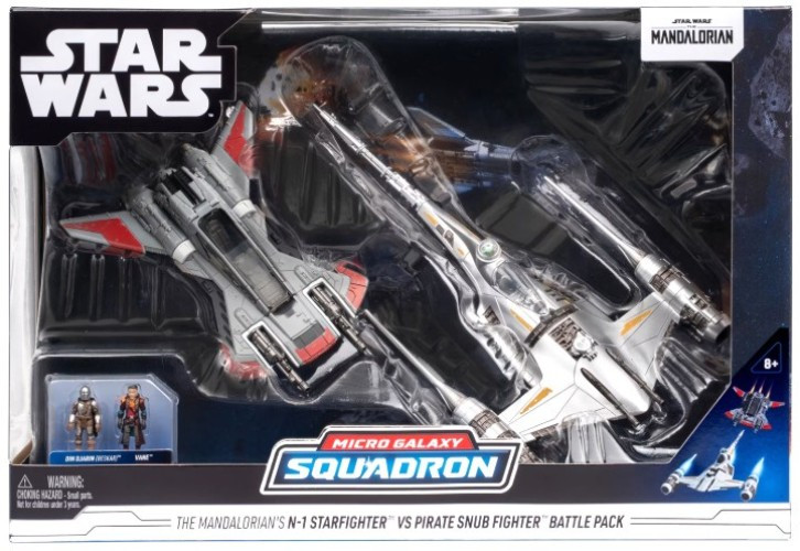 Star Wars Micro Galaxy Squadron The Mandalorian's N-1 Starfighter vs. Pirate Snub Fighter Battle Pack、ToyWiz、kayou