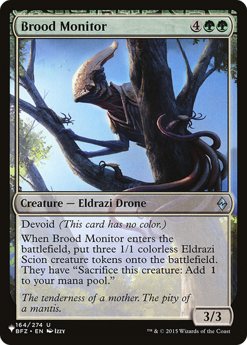 Brood Monitor (LIST-164/274) - The List: (devoid)、Wizards of the Coast、kayou