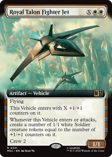 Royal Talon Fighter Jet (Extended Art) | Marvel Super Heroes Commander、Magic: The Gathering、kayou