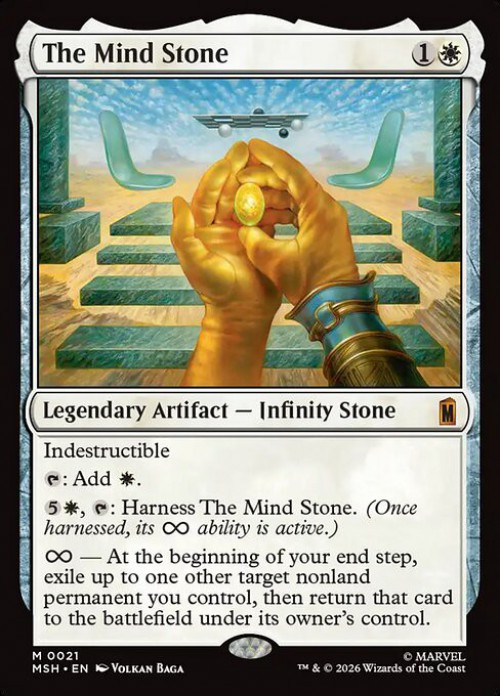 MtG Marvel Super Heroes Mythic Rare The Mind Stone #21、ToyWiz、kayou