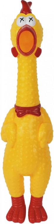 Say Whaaaaat?! Super Squawker 27-Inch GIANT Rubber Chicken Random Eye Design、ToyWiz、kayou