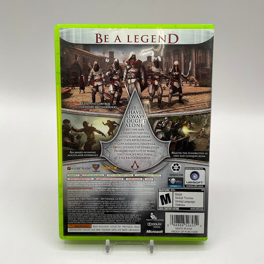 Assassin's Creed: Brotherhood Xbox 360 Used #3、Collector Store LLC - VG、kayou