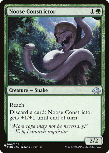 Noose Constrictor (LIST-164/205) - The List、Wizards of the Coast、kayou
