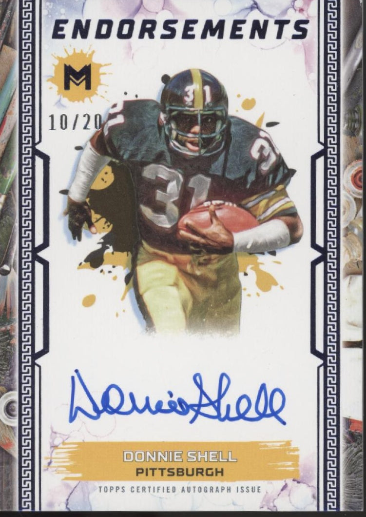 Donnie Shell 2024 Topps Motif Endorsements Blue Auto 10/20 #ME-DSH、Collector Store LLC、kayou
