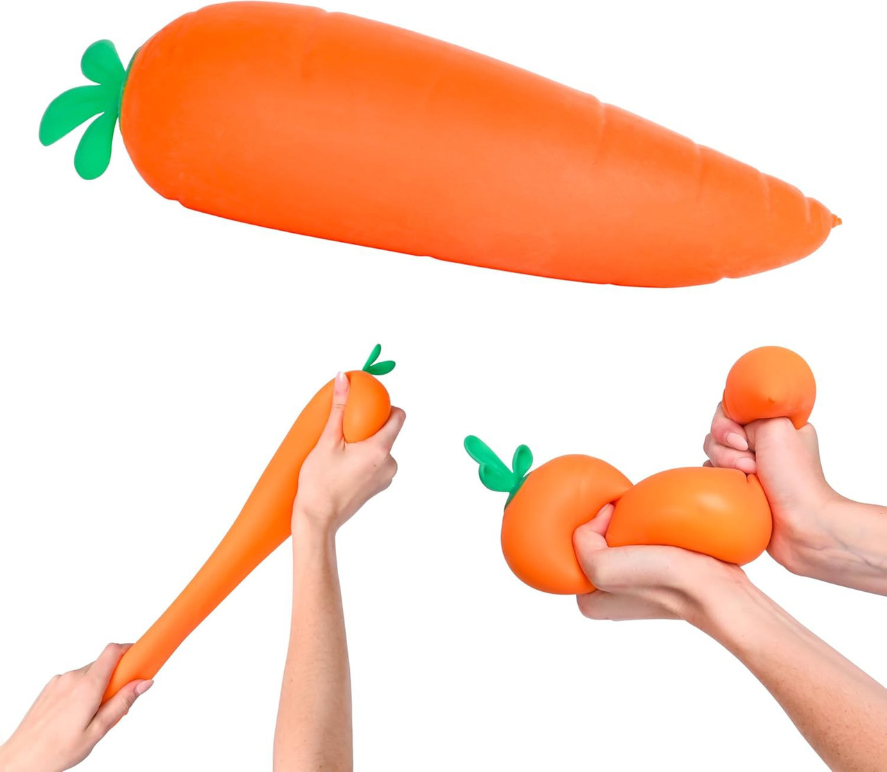 Squeeezy Carrot 12-Inch Squeeze Toy、ToyWiz、kayou