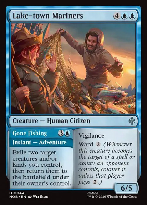 MtG The Hobbit Uncommon Lake-town Mariners // Gone Fishing #44、ToyWiz、kayou