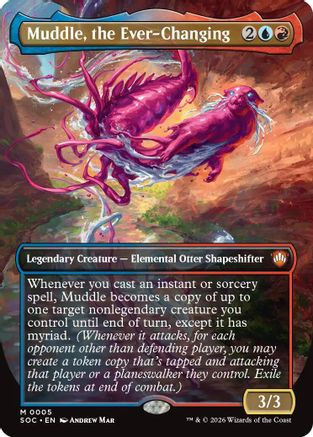 Muddle, the Ever-Changing (Borderless) (SOC-005) - Commander: Secrets of Strixhaven Foil、Wizards of the Coast、kayou