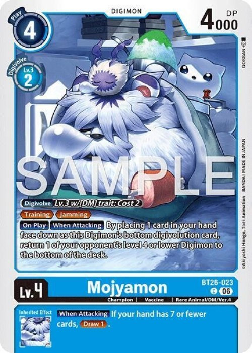 Digimon Trading Card Game Timeless Bonds Common Mojyamon BT26-023、ToyWiz、kayou