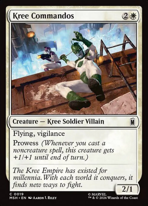 MtG Marvel Super Heroes Common FOIL Kree Commandos #19、ToyWiz、kayou